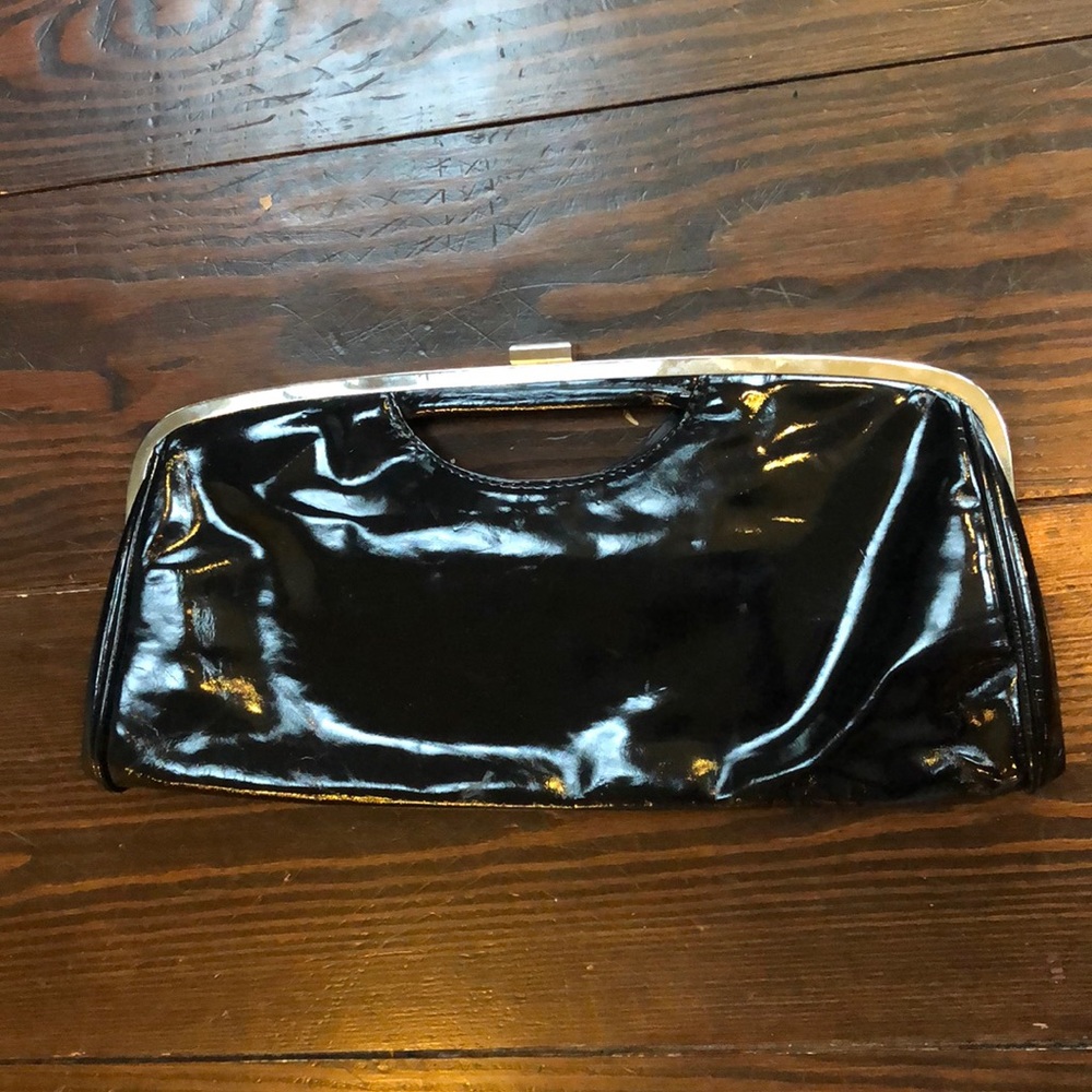 Patent leather clutch